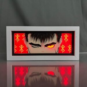 Lampada LED con sguardo di Gatsu Berserk