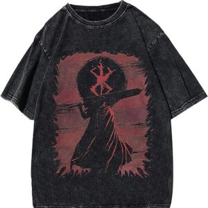 T-shirt vintage con marchio del sacrificio e Gatsu Berserk